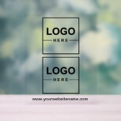 2 Geschäftslogos Professionelles Acrylschild (Neutral)