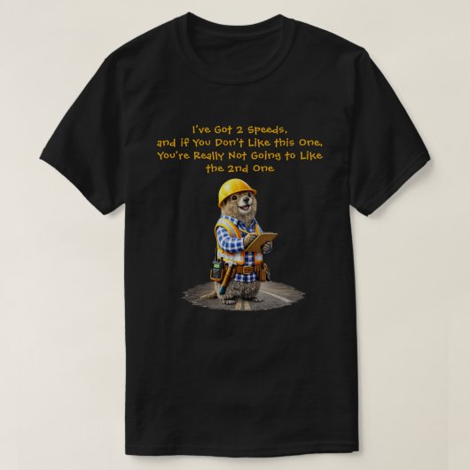 "2 Geschwindigkeiten" (1) T-Shirt (Design vorne)
