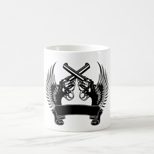 2 GEWEHRE UP KUNDENGERECHTES KAFFEETASSE (Mittel)
