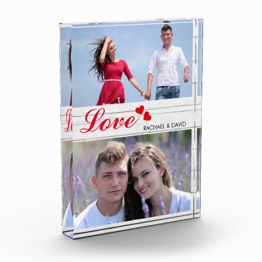 2 Gewohnheits-Foto Liebe genanntes Foto Blocks (Links)