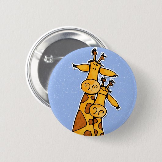 2 Giraffen Button (Vorne & Hinten)