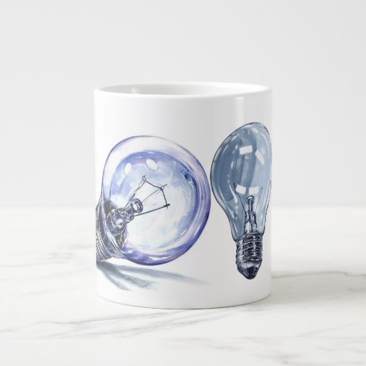 2 Glühbirnen Jumbo-Tasse (Vorderseite)