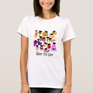 2 Go Cartoon Abschluss Spaß T-Shirt