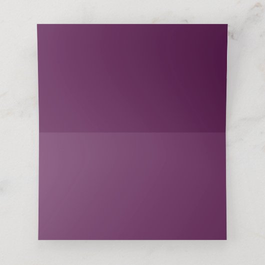 2 Gold Lila Amethyst-Wildblumen Platzkarten (Innenseite Aufgefaltet)