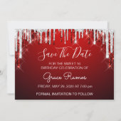 2 Grace Save the Date Sweet 16. Foto (Rückseite)