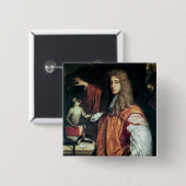 2. Graf Johns Wilmot von Rochester, c.1675 Button (Vorne & Hinten)