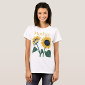 2 große Sonnenblumen mit "Mutter" T-Shirt (Vorne ganz)