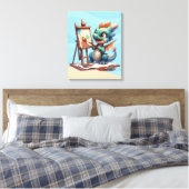 #2 Großer Drache mit großen Augen Leinwanddruck (Insitu (Schlafzimmer))