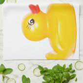 2 Gummienten in der Liebe Küchentuch (Gefaltet)