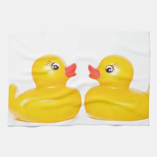 2 Gummienten in der Liebe Küchentuch