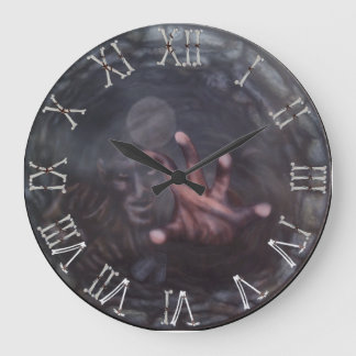 2 gut wünschen (Wasser) Große Wanduhr