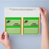 2 Halloween Custom Hersheys Candy Bar Wrappers Flyer (Hand)