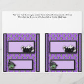 2 Halloween Custom Hersheys Candy Bar Wrappers Flyer (Vorne)