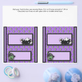 2 Halloween Custom Hersheys Candy Bar Wrappers Flyer (Einzeln)