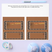 2 Halloween Custom Hersheys Candy Bar Wrappers Flyer (Einzeln)