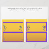 2 Halloween Custom Hersheys Candy Bar Wrappers Flyer (Vorne)