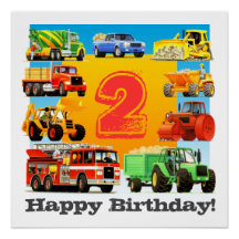 2. Happy Birthday Custom Construction Truck