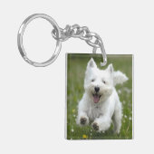 2 Haustier-Foto-Schlüsselanhänger-Geschenk-Hund Schlüsselanhänger (Vorderseite links)