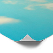 2 Helle, rote Herz gestreifte Ballons schweben nac Poster (Ecke)