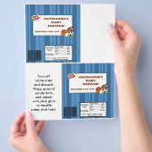 2 Hershey's Large Bar Wrapper All Star Blue Flyer (Hand)