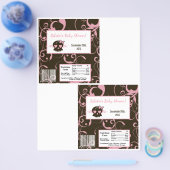 2 Hershey's Large Bar Wrapper Girly Pink Punk Skul Flyer (Einzeln)