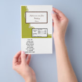 2 Hershey's Large Bar Wrapper Green and Brown Flyer (Handgriff)