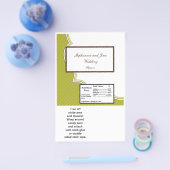 2 Hershey's Large Bar Wrapper Green and Brown Flyer (Einzeln)