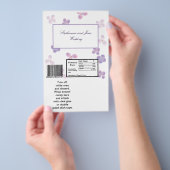 2 Hershey's Large Bar Wrapper Lila Hydrangea Flyer (Handgriff)