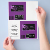 2 Hershey's Large Bar Wrapper Mis XV Lila Morado Flyer (Hand)