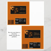 2 Hershey's Large Bar Wrapper Mis XV Orange Flyer (Vorne)