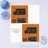 2 Hershey's Large Bar Wrapper Mis XV Orange Flyer (Einzeln)