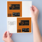 2 Hershey's Large Bar Wrapper Mis XV Orange Flyer (Hand)