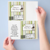 2 Hershey's Large Bar Wrapper Monkey Time Zoo Anim Flyer (Hand)