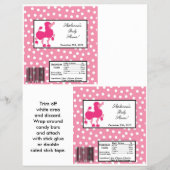 2 Hershey's Large Bar Wrapper Pink Poodle Paris Flyer (Vorne)