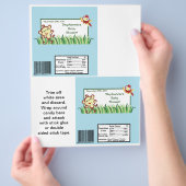 2 Hershey's Large Bar Wrapper Rain-forest Dschunge Flyer (Hand)