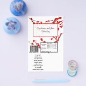 2 Hershey's Large Bar Wrapper Red Cherry Blossom Flyer (Einzeln)