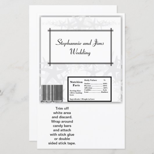 2 Hershey's Large Bar Wrapper Summer Liebe & Musch (Vorne/Hinten)