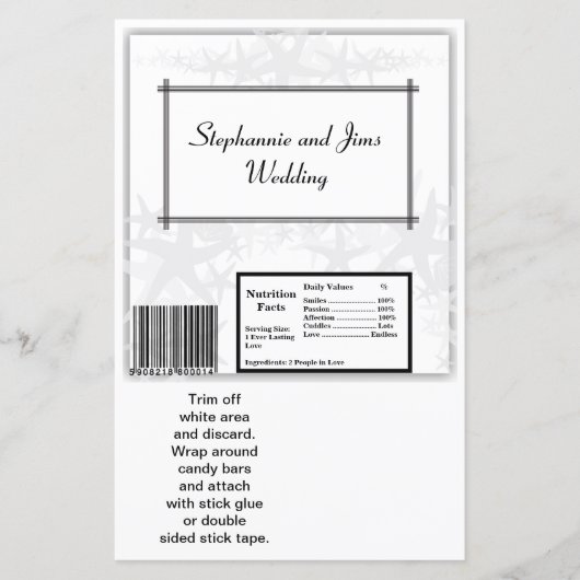 2 Hershey's Large Bar Wrapper Summer Liebe & Musch (Vorderseite)