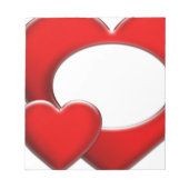 2 Herz - Rahmen Notizblock (Vorderseite)