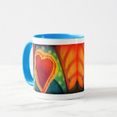 2 Herz-Verpackung um Tasse (Vorderseite Links)