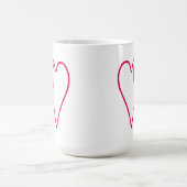2 Herz-zusammen Weiß die MUSEUM Zazzle Geschenke Kaffeetasse (Mittel)