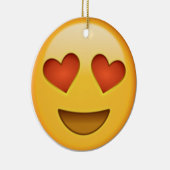 2 Herzen emoji Keramikornament (Rechts)