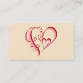 2 HERZEN IN 1 VISITENKARTE (Rückseite)