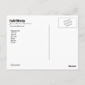 2 Herzen" Postkarte (Rückseite)