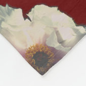 2. Hochzeitsfeier 5 Foto Burgund Fleecedecke (Ecke)