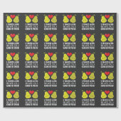 2. Hochzeitstag Geschenk Verheirateten Paar Birne Geschenkpapier (Flach)