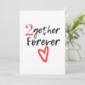 2. Hochzeitstag Karte (Stehend Vorderseite)