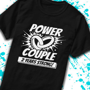 2. Hochzeitstag Paare, 2 Jahre verheiratet T-Shirt