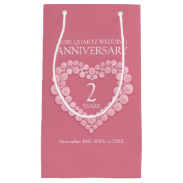 2. Hochzeitstag Rose Quarz Foto Kleine Geschenktüte