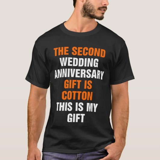 2. Hochzeitstag T-Shirt (Vorderseite)